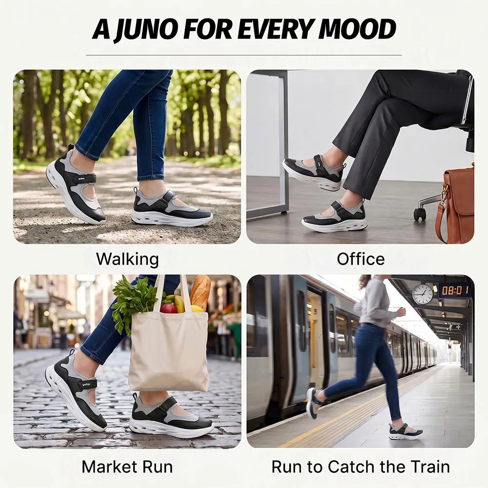 Juno Flex Mary Jane Slip-ons For Women - Image 8