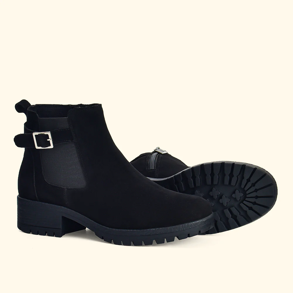 Women Chelsea Suede Boots - Image 7
